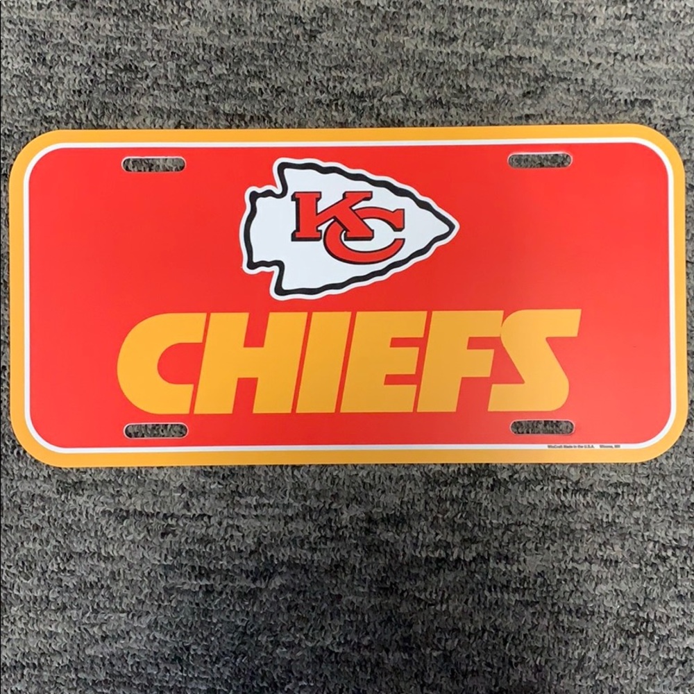 Kansas City Chiefs License Plate Cover